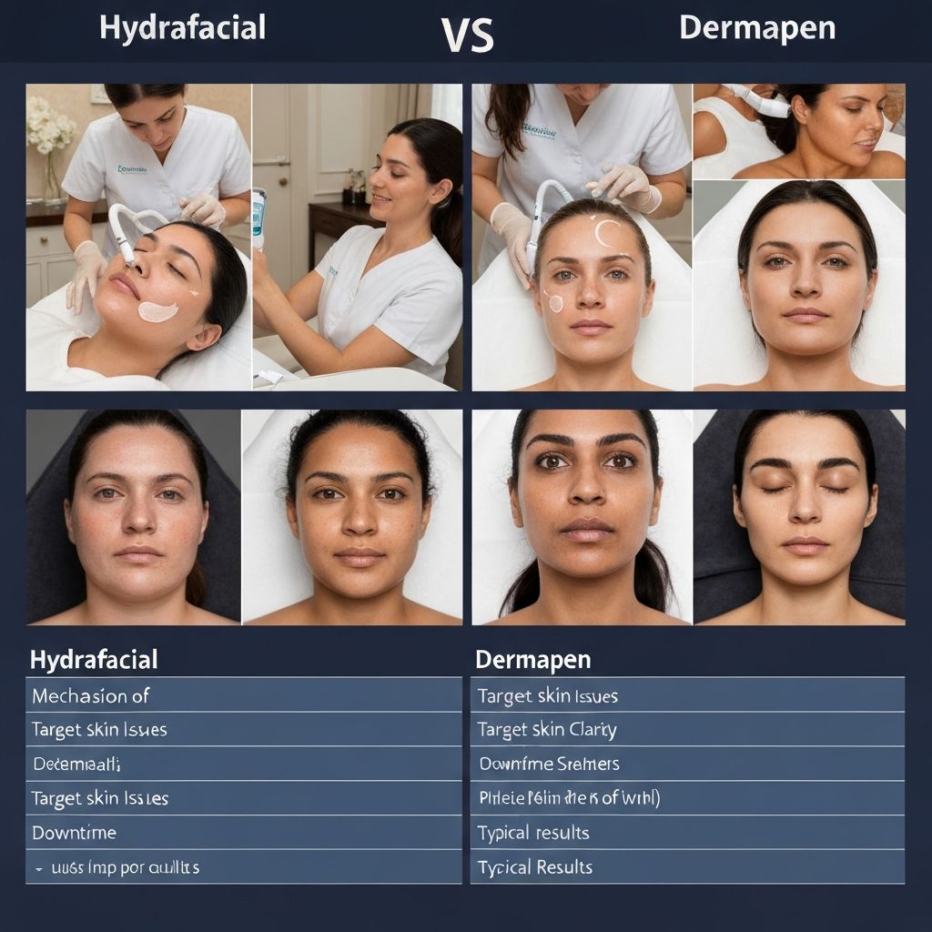 Hydrafacial vs Dermapen - Treatment Comparison Guide at Perla Clinic New Cairo